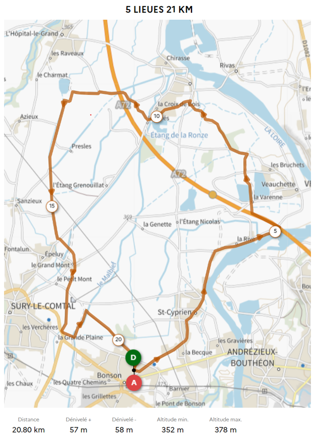 Parcours 21km